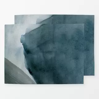 Tischset Indigo Watercolor Painting