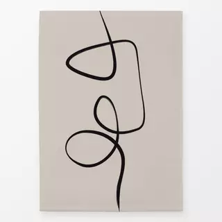 Geschirrtücher Ink Strokes 3 Beige And Black