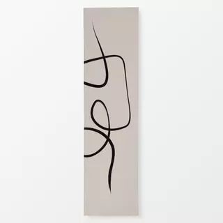 Tischläufer Ink Strokes 3 Beige And Black