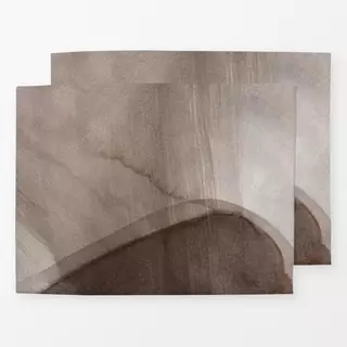 Tischset Brown Watercolor Painting