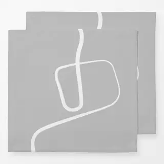 Servietten Ink Strokes 2 Gray Background