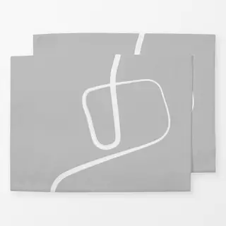 Tischset Ink Strokes 2 Gray Background