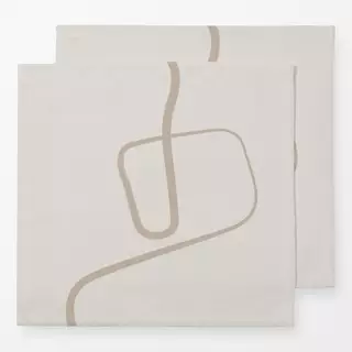 Servietten Ink Strokes 2 Beige Tones
