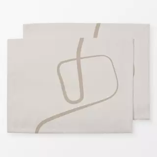 Tischset Ink Strokes 2 Beige Tones
