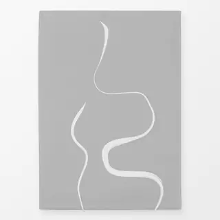 Geschirrtücher Ink Strokes 1 Gray Background