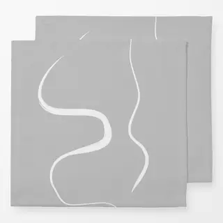 Servietten Ink Strokes 1 Gray Background
