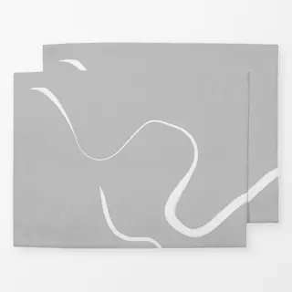 Tischset Ink Strokes 1 Gray Background