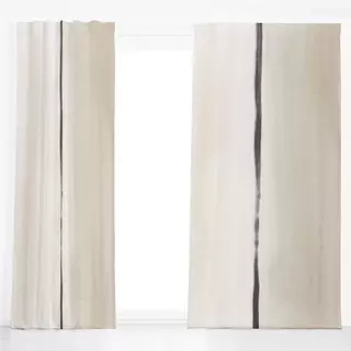 Dekovorhang Beige minimalist watercolor