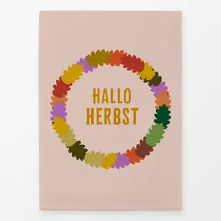 Geschirrtücher Hallo Herbst Bunter Kranz