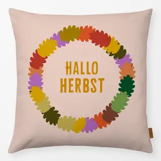Kissen Hallo Herbst Bunter Kranz