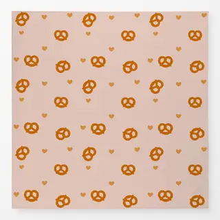 Tischdecke Bretzel Mit Herzen