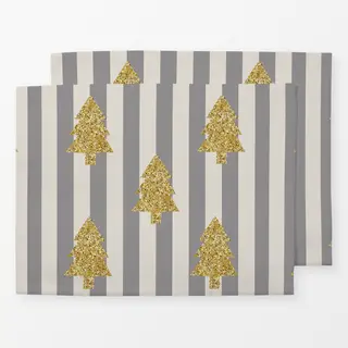 Tischset Gold Grau