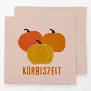 Servietten Kürbiszeit Drei Kürbise