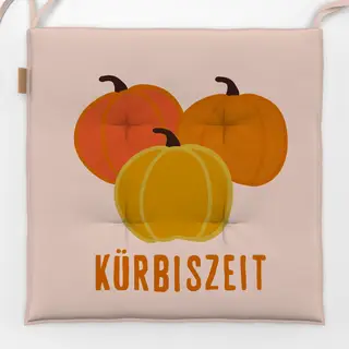 Sitzkissen Kürbiszeit Drei Kürbise