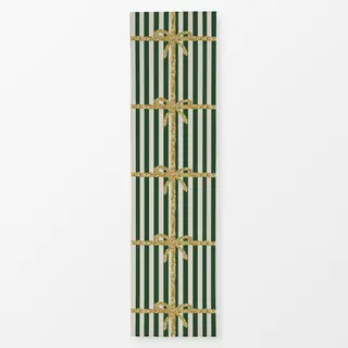 Tischläufer Gold Streifen Grün