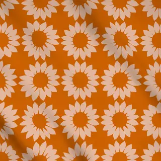 Meterware Sonnenblumen Orange Beige