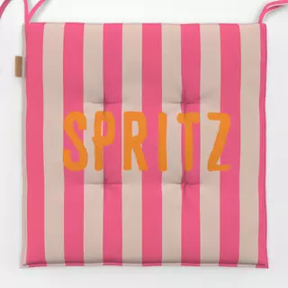 Sitzkissen Spritz Rot Auf Pink Streifen