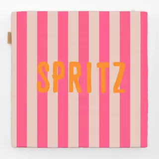 Sitzkissen Spritz Rot Auf Pink Streifen
