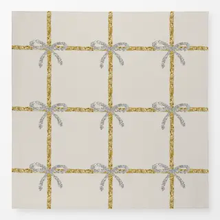 Tischdecke Silber Gold Beige
