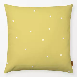 Kissen Salz Punkte Limone Gelb