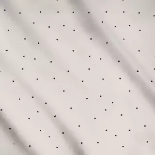 Meterware Pfeffer Punkte Beige-Schwarz