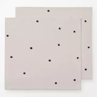 Servietten Pfeffer Punkte Beige-Schwarz