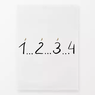 Geschirrtücher 1234 Advent Schwarz-Weiß