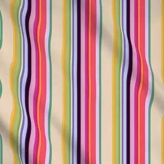 Meterware Bunte Vertikale Streifen