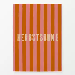 Geschirrtücher Herbstsonne Streifen Pink