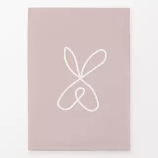 Geschirrtücher Hase Line Art Rosa