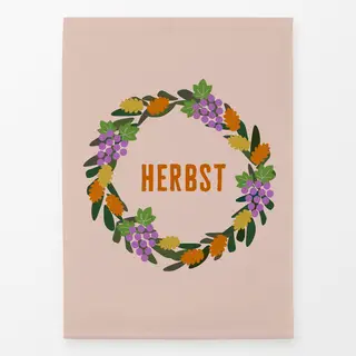 Geschirrtücher Herbst Kranz
