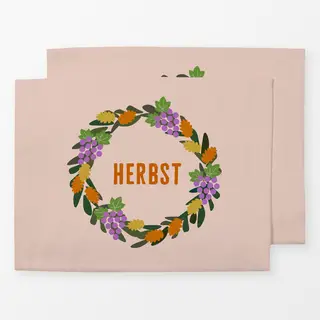 Tischset Herbst Kranz