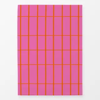 Geschirrtücher Pink Orange Kariert