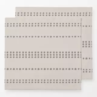 Servietten Sardinien Streifen Taupe-Beige