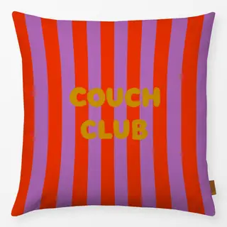 Kissen Couch Club Streifen Lila Rot