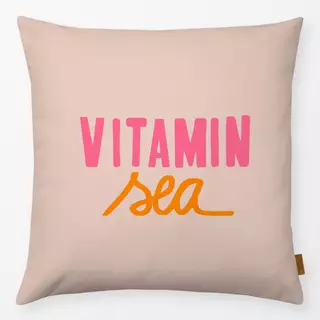 Kissen Vitamin Sea Pink Auf Beige