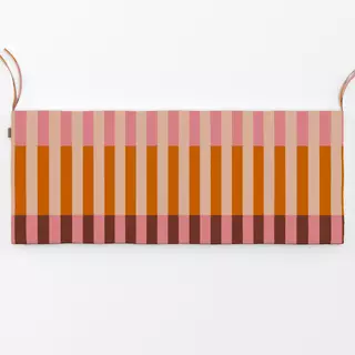 Bankauflage Streifen Pink Orange Beige