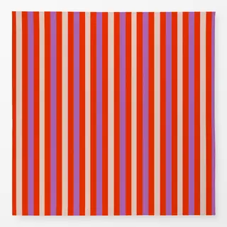Tischdecke Streifen Rot Lila Beige
