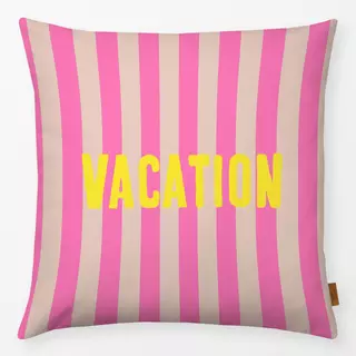 Kissen Vacation Auf Pinken Streifen