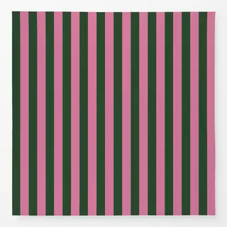 Tischdecke Grün Pinke Streifen