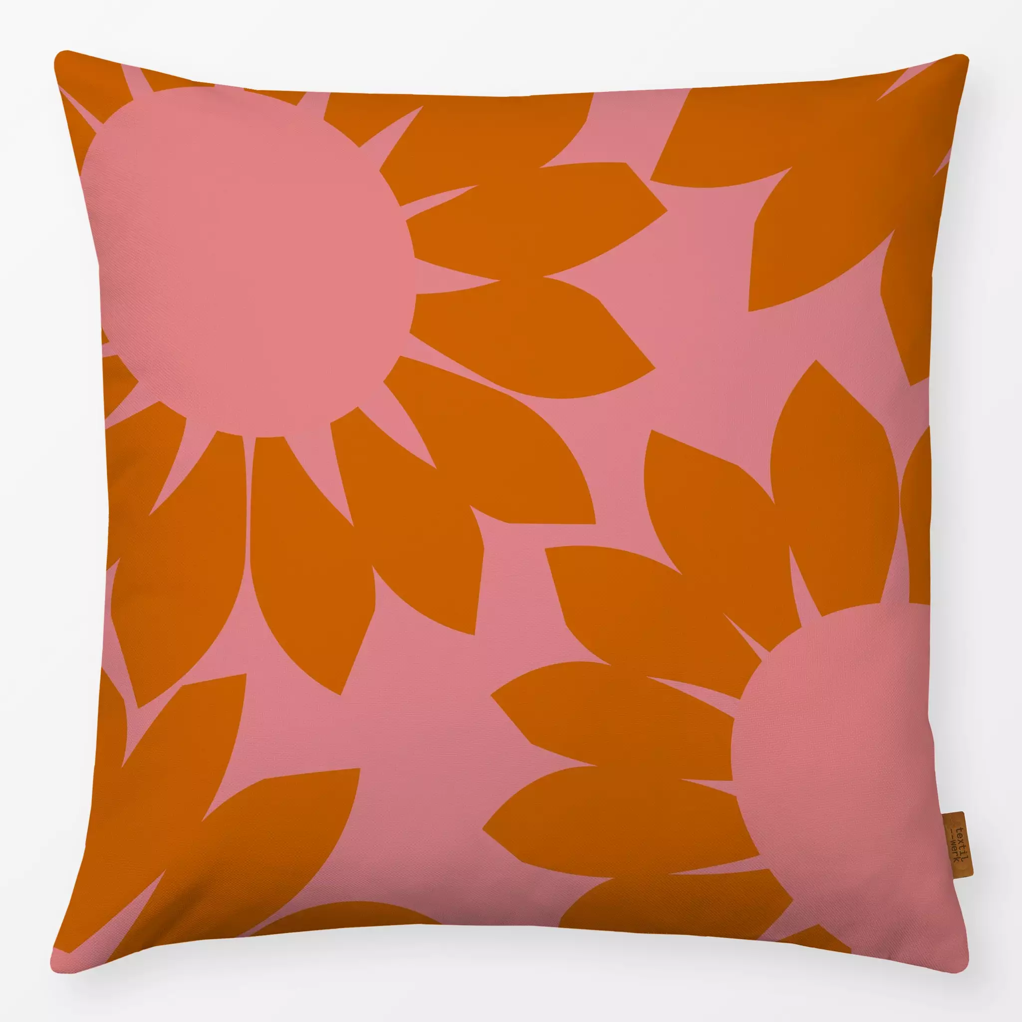 Kissen Kissen Sonnenblumen Orange Pink