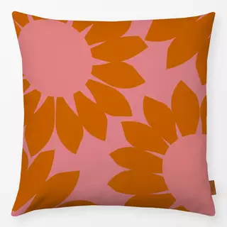 Kissen Sonnenblumen Orange Pink