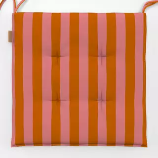 Sitzkissen Herbst  Streifen Pink Orange