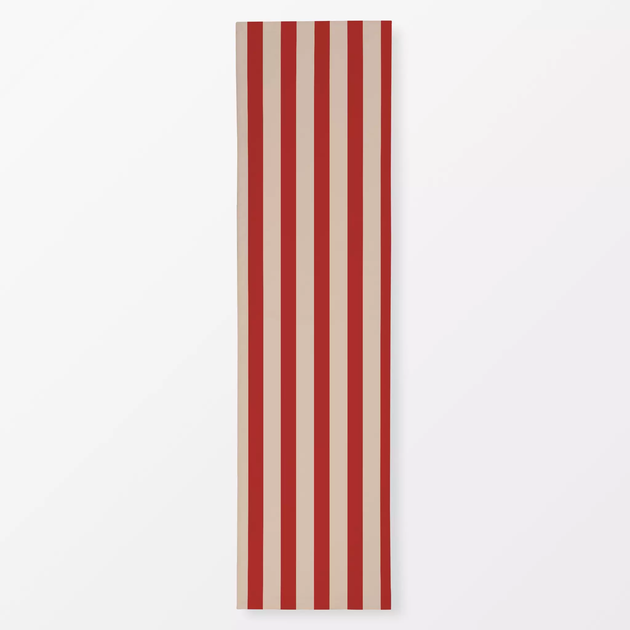 Tischläufer Streifen Rot Beige, gemustert, Sommer, von Alisa Knöß