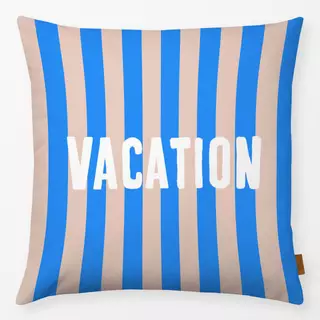 Kissen Vacation Auf Azurblau Streifen