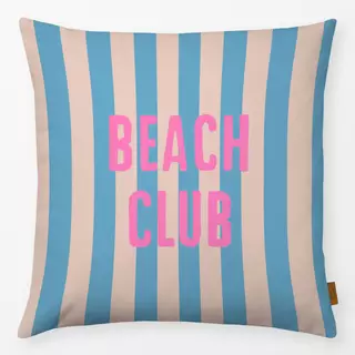Kissen Beach Club Auf Streifen Blau