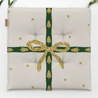 Sitzkissen Gold Beige