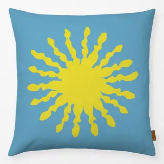 Kissen Sonne Gelb Blau