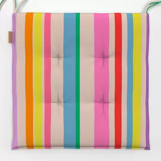Sitzkissen Bunte Sommer Streifen