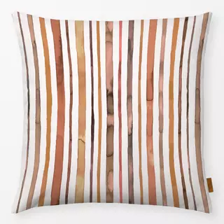 Kissen Autumn Watercolor Stripes